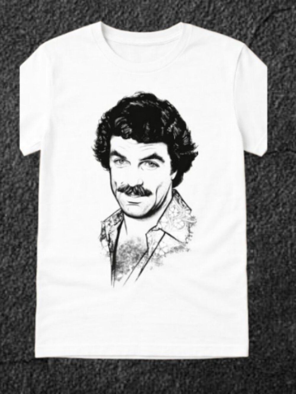 Thomas Magnum PI Tom Selleck Higgins Island Hoppers Hawaii 80s Shirt